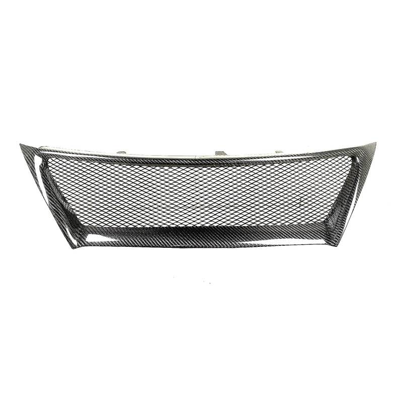 Front Kühlergrille Frills Für Lexus IS Für IS250 IS350 2011 2012 2013 Für JDM F Sport Kohlefaser Fiberglas Grill Kühlergrill 4 Tür Auto Obere Stoßstange Haube Mesh Grid Frontstoßstangenmaske(Carbon Fi von Mtuqvma