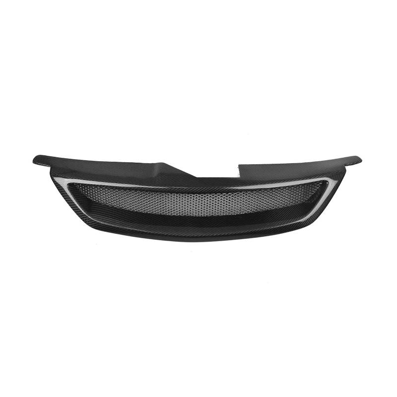Front Kühlergrille Frills Für Mazda Für Protege5 MP3 2001-2003 Kühlergrill Racing Grill Real Carbon Fiber/Fiberglas Oberen Stoßfänger Haube Mesh Gitter Frontstoßstangenmaske(Carbon Fiber) von Mtuqvma