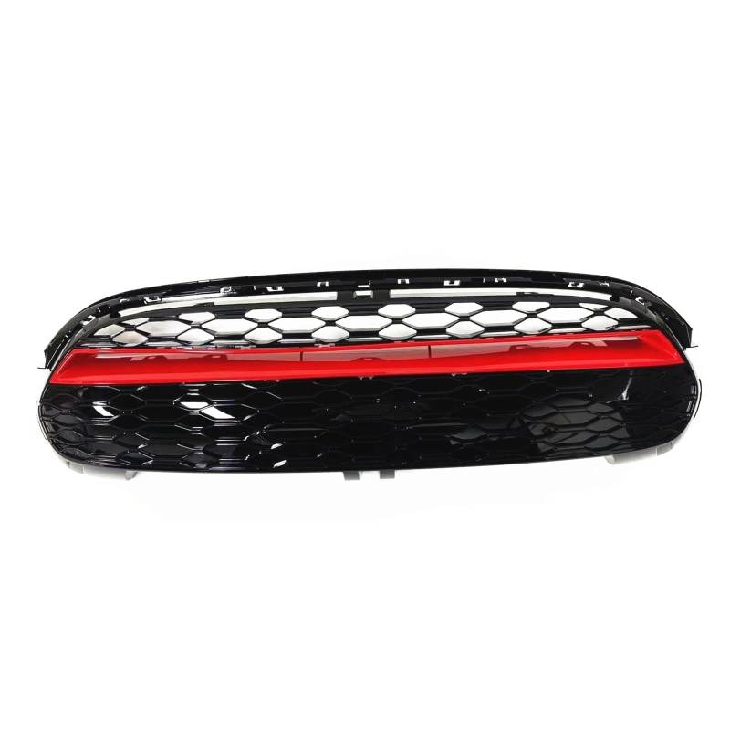 Front Kühlergrille Frills Für Mini Für Cooper F55 F56 F57 2014 2015 2016 2017 2018 2019 2020 2021 Racing Grill Kühlergrill Oberen Stoßfänger Haube Mesh Grid Frontstoßstangenmaske von Mtuqvma