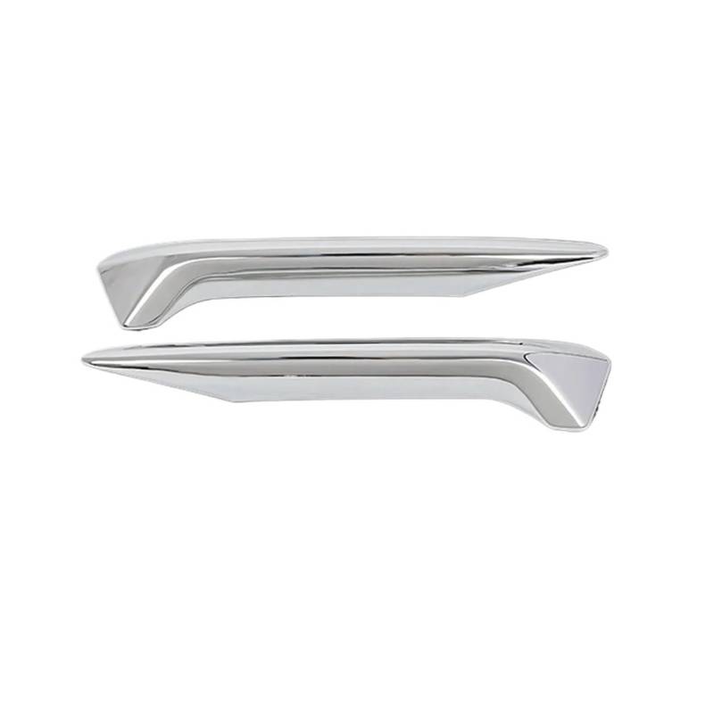Front Kühlergrille Frills Für Nissan Für Qashqai J11 2019 2020 Autoaußenteil Vorne Hinten Nebelscheinwerfer Licht Stoßstange Reflektor Rahmenabdeckung Verkleidung Chrom Refit Frontstoßstangenmaske(Fro von Mtuqvma