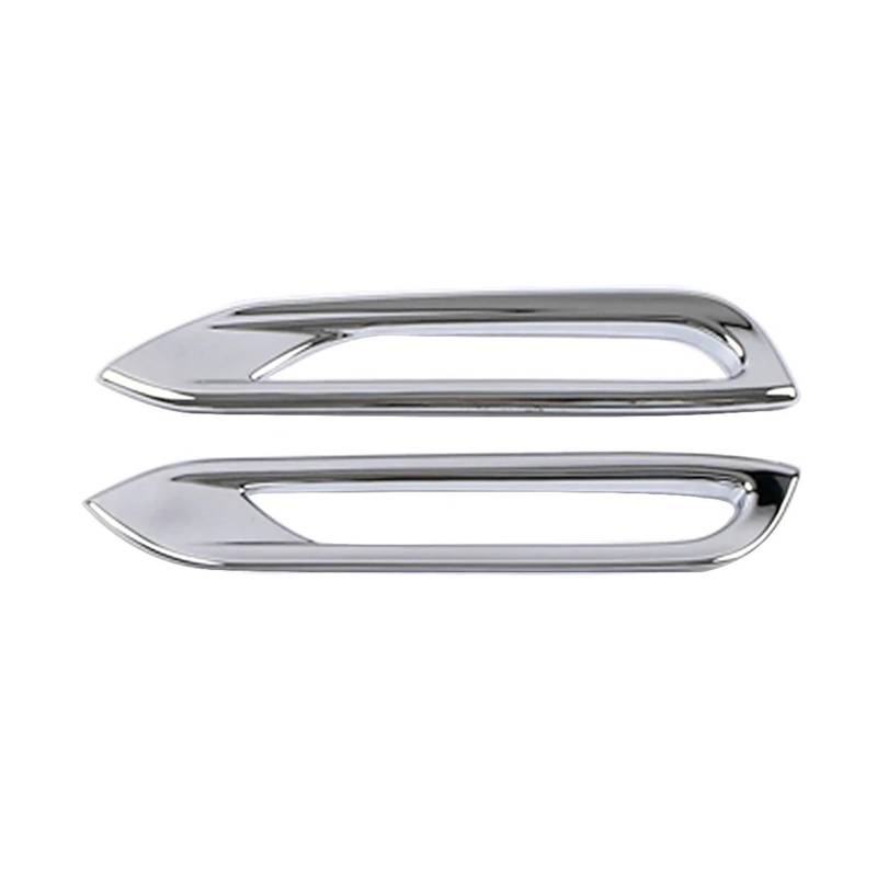 Front Kühlergrille Frills Für Nissan Für Qashqai J11 2019 2020 Autoaußenteil Vorne Hinten Nebelscheinwerfer Licht Stoßstange Reflektor Rahmenabdeckung Verkleidung Chrom Refit Frontstoßstangenmaske(Rea von Mtuqvma