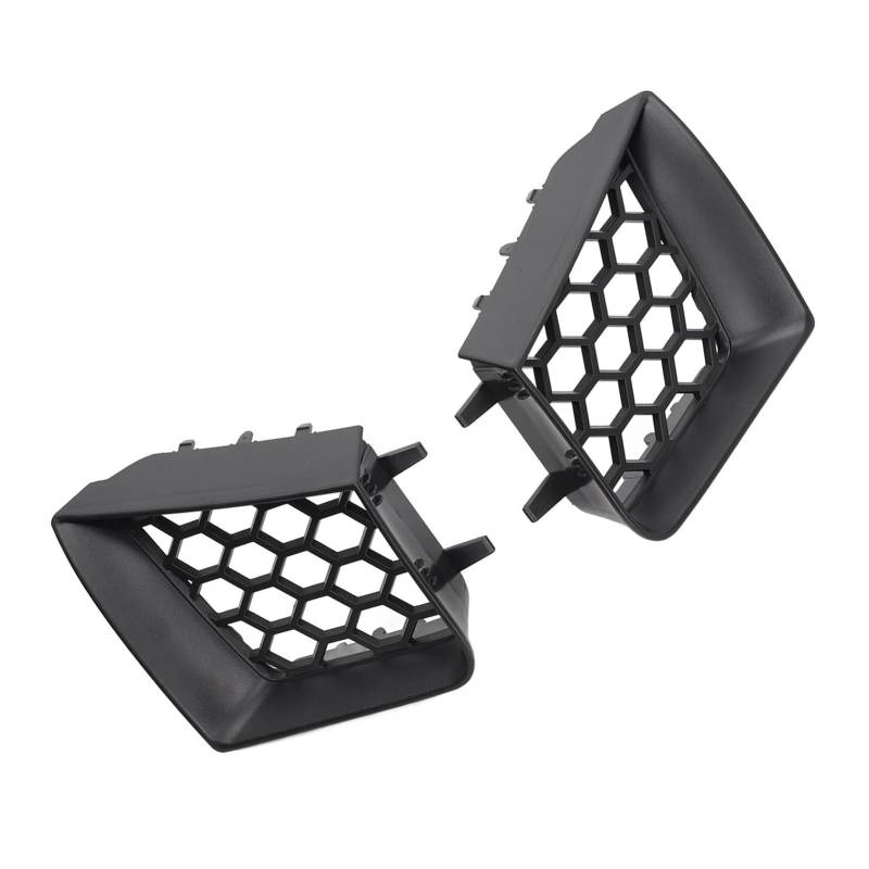 Front Kühlergrille Frills Für Seat Für Ibiza Für Cordoba 6L 2002-2009 2-teiliger Frontstoßstangen-Obergrill Links Rechts Mattschwarz Frontstoßstangenmaske von Mtuqvma