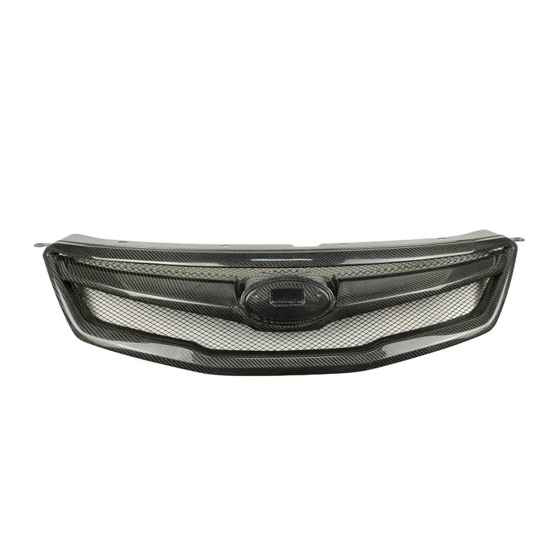 Front Kühlergrille Frills Für Subaru Für Legacy 2010 Kühlergrill Racing Grill Echt Carbon Fiber Auto Obere Stoßstange Kühler Haube Mesh Grid Body Kit Frontstoßstangenmaske von Mtuqvma