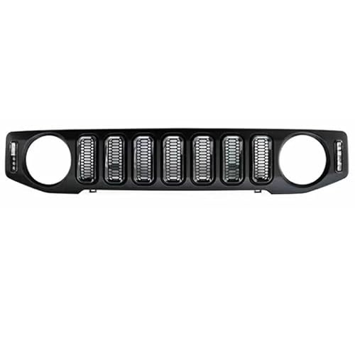 Front Kühlergrille Frills Für Suzuki Für Jimny JB64 JB74W 2018-2020 Frontgrill-Racings Mit LED-Lampen Auto Nierengrill Mesh Schwarz Kühlergrillabdeckung Zubehör Frontstoßstangenmaske(C Carbon Look) Front Kühlergrille Frills Für Suzuki Für Jimny JB64 JB74W 2018-2020 Frontgrill-Racings Mit LED-Lampen Auto Nierengrill Mesh Schwarz Kühlergrillabdeckung Zubehör Frontstoßstangenmaske(C Carbon Look) von Mtuqvma