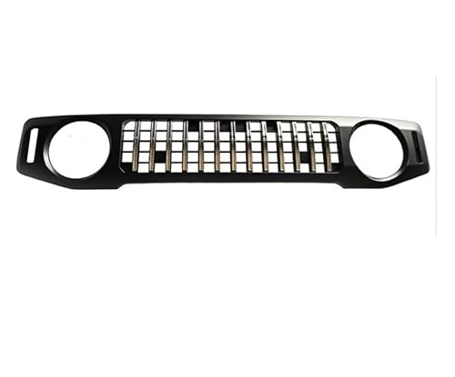 Front Kühlergrille Frills Für Suzuki Für Jimny JB64 JB74W 2018-2020 Frontgrill-Racings Mit LED-Lampen Auto Nierengrill Mesh Schwarz Kühlergrillabdeckung Zubehör Frontstoßstangenmaske(E Front Grill) von Mtuqvma