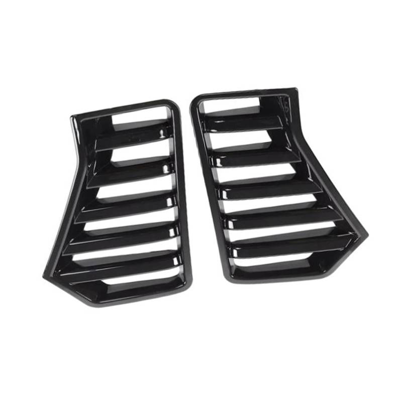 Front Kühlergrille Frills Für Toyota Für Tacoma 2024 2 STÜCKE Carbon Look Nebelscheinwerfer Seitengitter Lufteinlassabdeckung Frontstoßstangenmaske(Glossy Black) von Mtuqvma