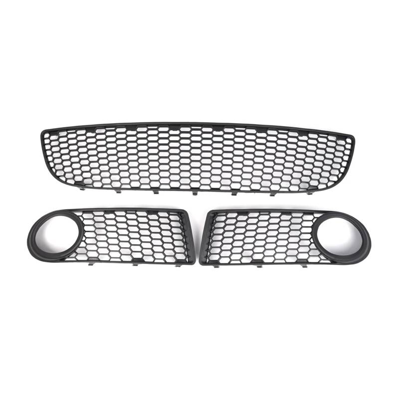Front Kühlergrille Frills Für VW Für Beetle Für Cabrio 2006-2010 Auto Frontstoßstange Unterer Nebelscheinwerfer Entlüftungsgrill Grillabdeckung Fall ABS Schwarz Frontstoßstangenmaske(3pcs Grille) von Mtuqvma