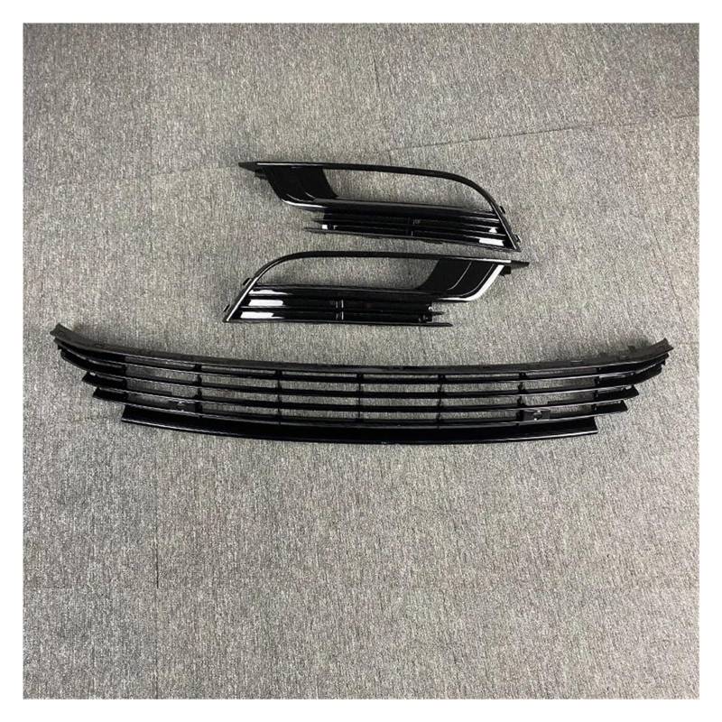 Front Kühlergrille Frills Für VW Für CC 2013-2017 Vorderer Oberer Kühlergrill Mesh Honeycomb Hood Grill Frontstoßstange Racing Grills Autozubehör Frontstoßstangenmaske(A) von Mtuqvma