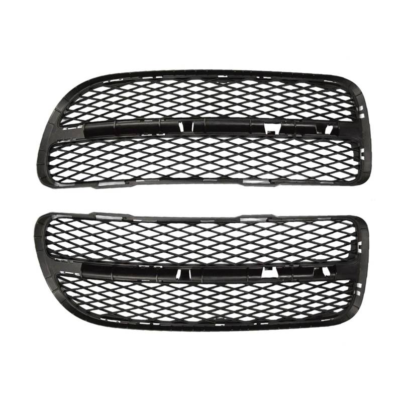 Front Kühlergrille Frills Für VW Für Touareg 2003 2004 2005 2006 7L6853666A 7L6853665A 1pc Auto Front Lower Bumper Nebel Licht Kühlergrill Kunststoff Schwarz Frontstoßstangenmaske(Front Left) von Mtuqvma