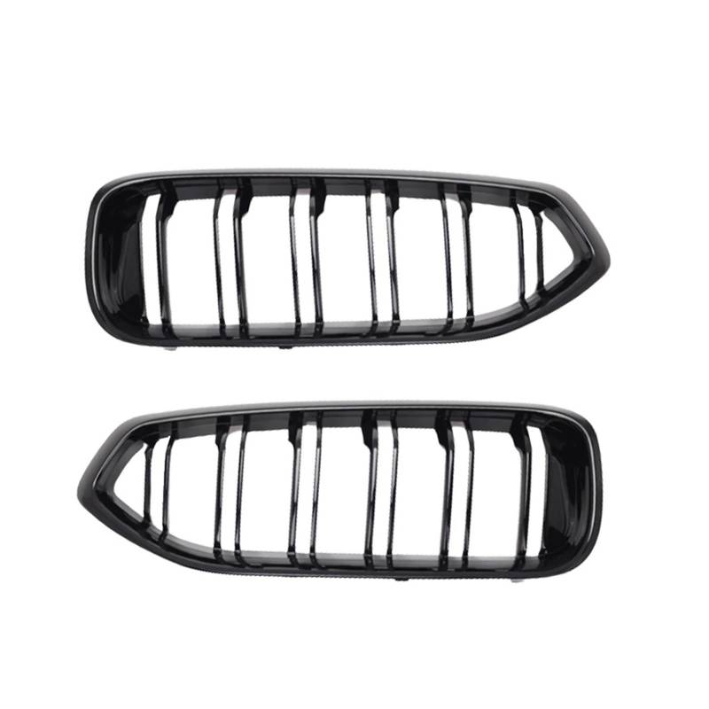 Front Kühlergrille Frills Für Z4 G29 2019 2020 2021 2022 Frontstoßstange Haube Nierengrill Renngitter Ersatz Doppellinie/Diamant Meteor Stil Frontstoßstangenmaske(Double Slat Style) von Mtuqvma