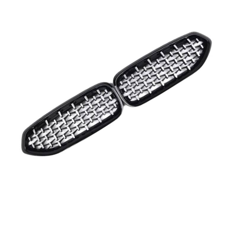 Front Kühlergrille Frills Für Z4 G29 2019 2020 2021 2022 Frontstoßstange Haube Nierengrill Renngitter Ersatz Doppellinie/Diamant Meteor Stil Frontstoßstangenmaske(Silver Meteor) von Mtuqvma