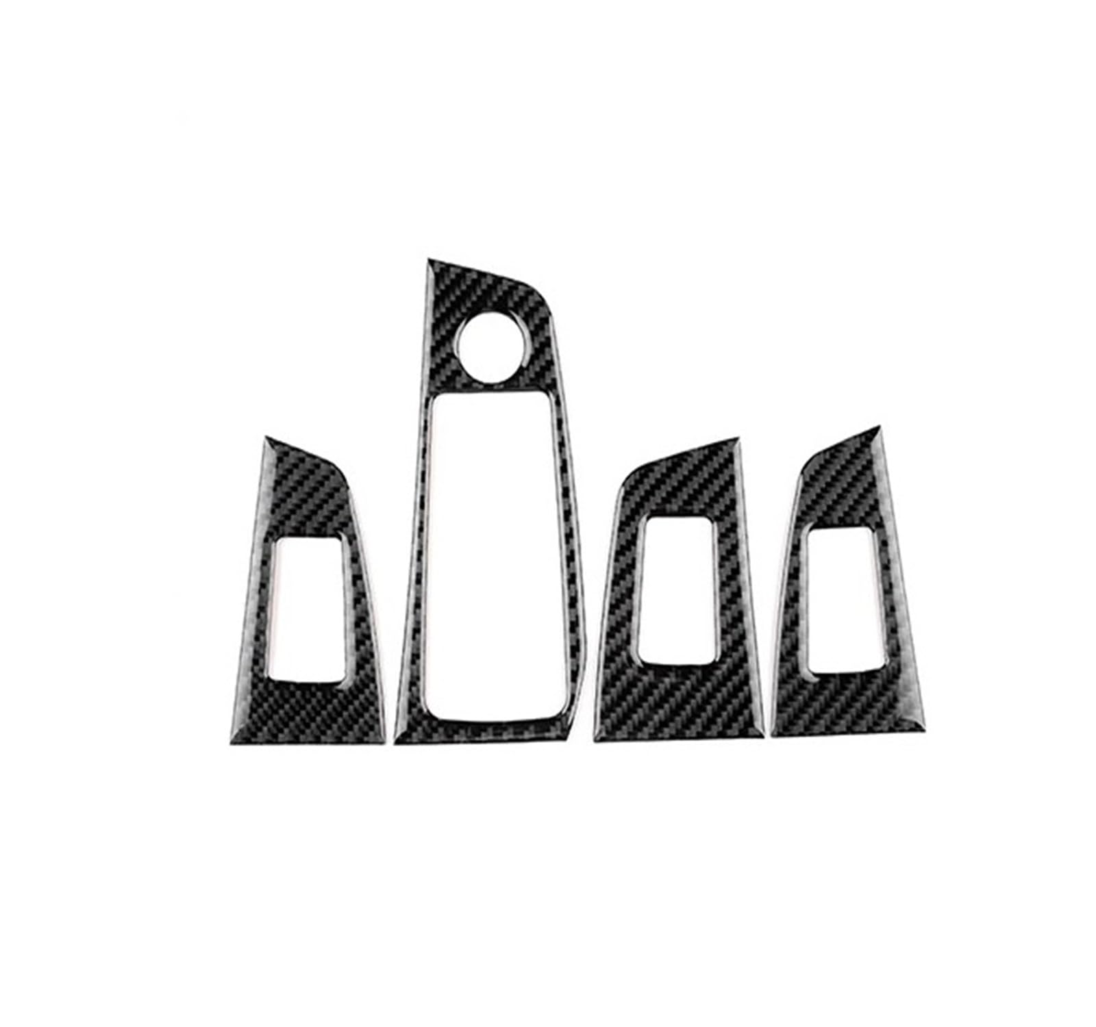 Mittelkonsole Dekor Für 1 2 Serie F40 F44 2020-2024 Auto Tür Fenster Schalter Heber Panel Innen Aufkleber Zubehör Carbon Faser Interieurleisten(Black Carbon LHD) von Mtuqvma