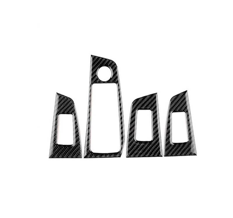 Mittelkonsole Dekor Für 1 2 Serie F40 F44 2020-2024 Auto Tür Fenster Schalter Heber Panel Innen Aufkleber Zubehör Carbon Faser Interieurleisten(Black Carbon LHD) von Mtuqvma