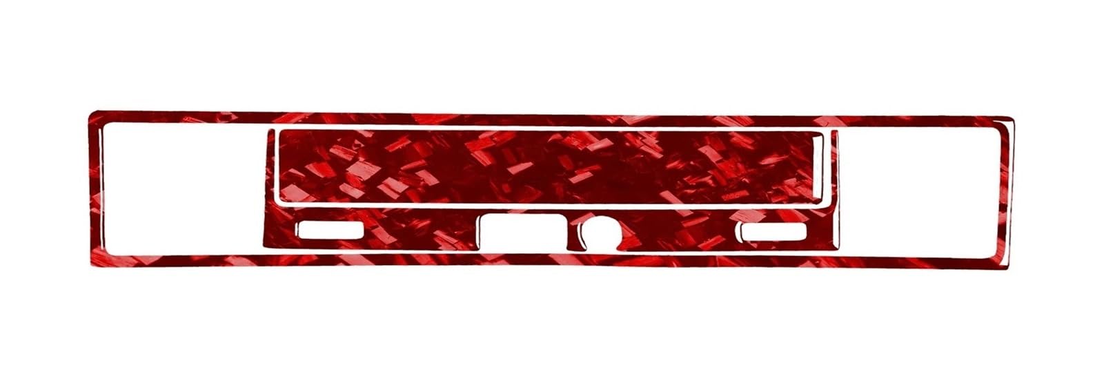Mittelkonsole Dekor Für 3er E36 1994-1996 Carbon Fiber Co-Driver Dashboard Storage Panel Cover Auto Innenzubehör Dekorative Aufkleber Interieurleisten(4 Forged Red) von Mtuqvma