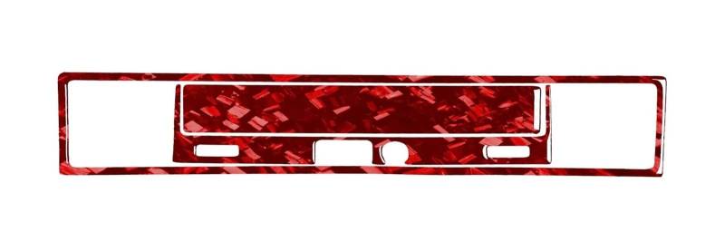 Mittelkonsole Dekor Für 3er E36 1994-1996 Carbon Fiber Co-Driver Dashboard Storage Panel Cover Auto Innenzubehör Dekorative Aufkleber Interieurleisten(4 Forged Red) von Mtuqvma