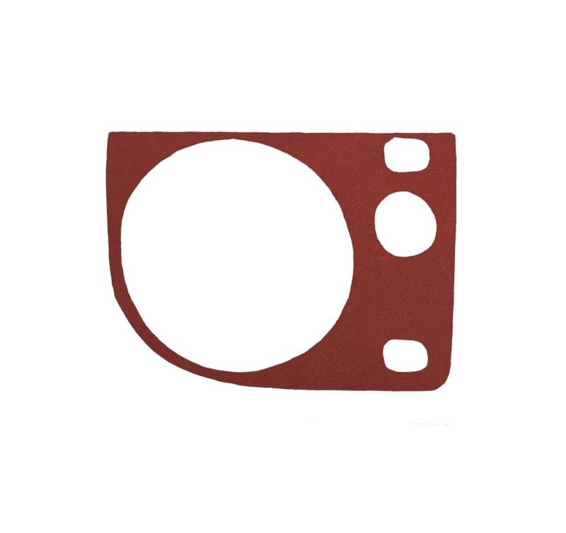Mittelkonsole Dekor Für 3er E36 1994-1996 Carbon Fiber Instrument Scheinwerfer Schalter Panel Abdeckung Auto Innen Zubehör Dekorative Aufkleber Interieurleisten(1 Leather Red LHD) von Mtuqvma