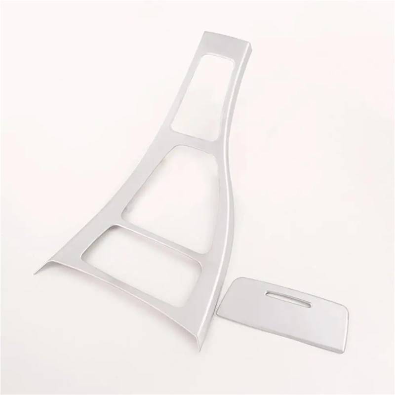 Mittelkonsole Dekor Für 3er E90 E92 2005-2012 Linkslenker Auto Mittelkonsole Schalthebel Rahmen Dekoration Abdeckung Verkleidung ABS Carbon Fiebr Interieurleisten(Silber) von Mtuqvma