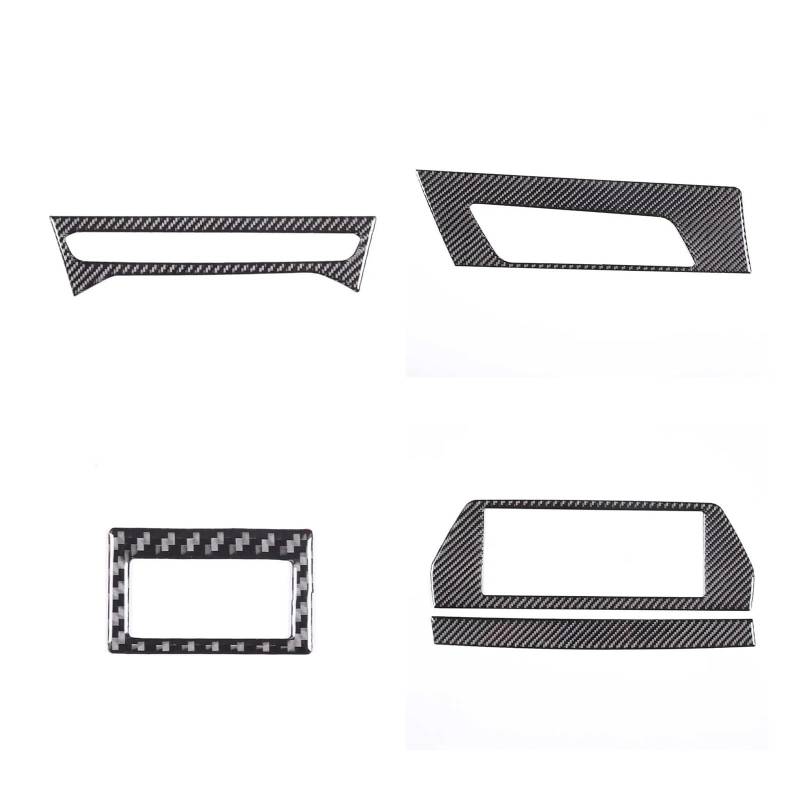 Mittelkonsole Dekor Für 8 Series G14 G15 G16 2019+ Weiche Kohlefaser Auto Zentrale Steuerung CD Panel Rahmen Innenzubehör Interieurleisten(Style 1-5) von Mtuqvma