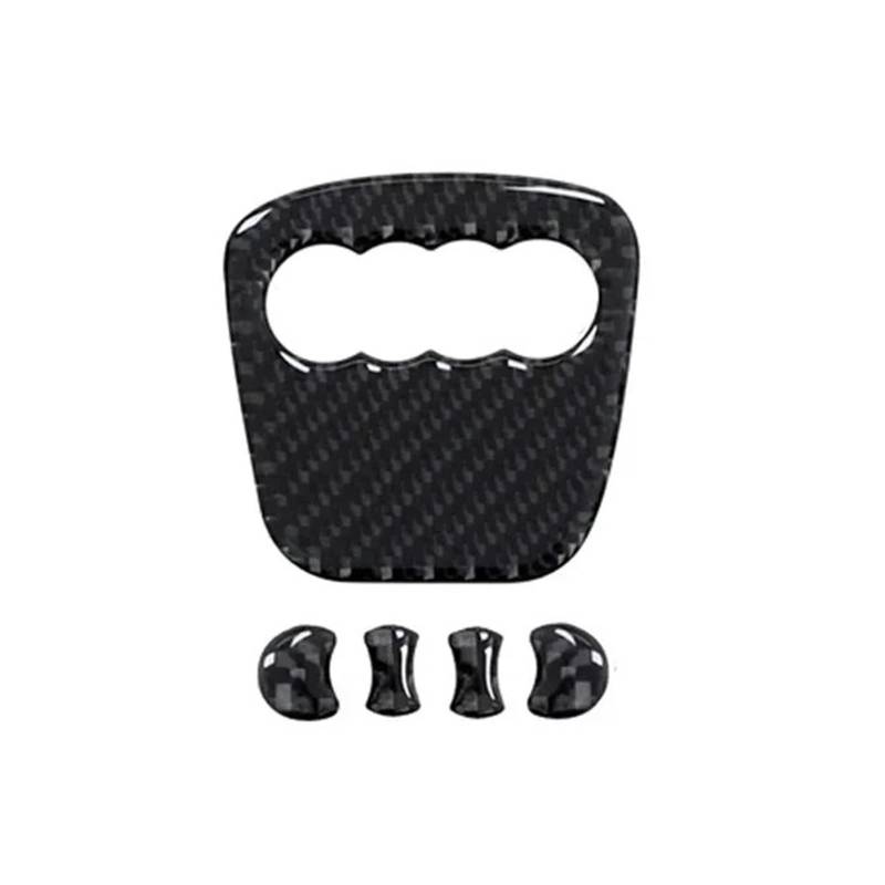 Mittelkonsole Dekor Für A4 B8 8K Für A6 C6 4F Für Q5 8R Für Q7 4L Für A3 8V 1 Set Auto Lenkrad Ring Trim Carbon Faser Aufkleber Abdeckung Zubehör Interieurleisten(Carbon Fiber Type A) von Mtuqvma