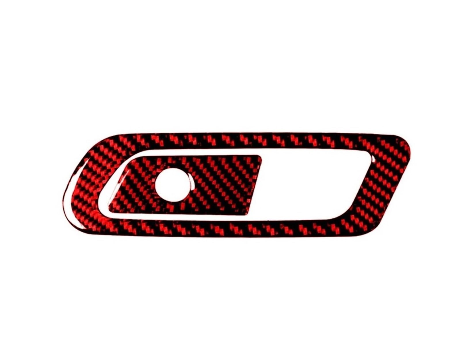 Mittelkonsole Dekor Für A4 B9 RS4 S4 2017 2018 2019 Carbon Fiber Handschuh Aufbewahrungsbox Schalter Aufkleber Auto Styling Innenausstattung Interieurleisten(Red Copilot) von Mtuqvma