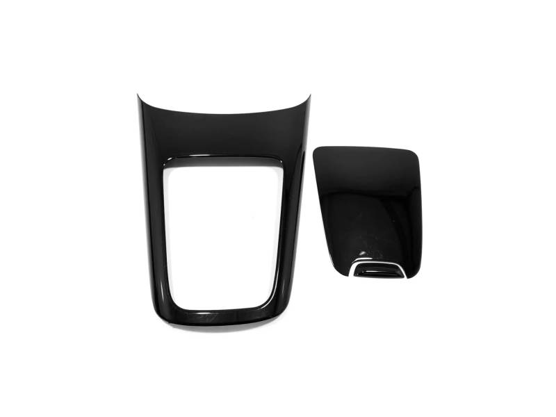 Mittelkonsole Dekor Für Benz E-Klasse W214 E260 E300 2024+ Auto Schalthebel Aufbewahrungsbox Zigarettenanzünder Abdeckung Verkleidungszubehör Glänzend Schwarz Interieurleisten(Schwarz) von Mtuqvma