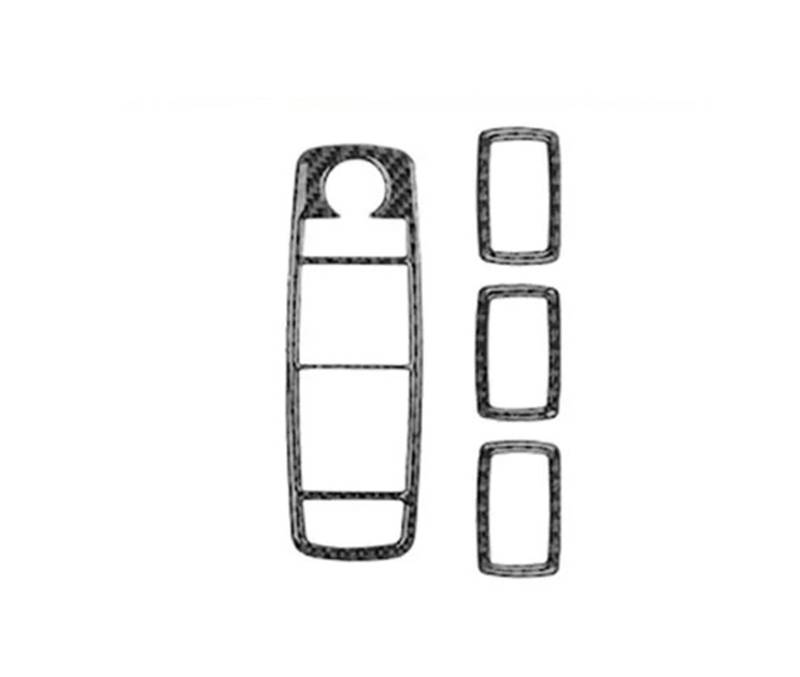 Mittelkonsole Dekor Für Benz M-Klasse W164 2006–2011 Innenraum Kohlefaser Aufkleber Zentrale Bedienkonsole Armaturenbrett Gangschaltung Fensterheber Interieurleisten(Window Lift Button) von Mtuqvma