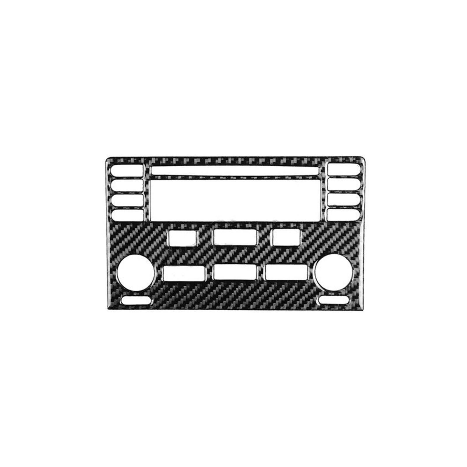 Mittelkonsole Dekor Für Chevrolet Für Cobalt 2005-2010 Carbon Fiber Zentrale Konsole CD Panel Abdeckung Aufkleber Trim Innen Zubehör Interieurleisten(Schwarz) von Mtuqvma
