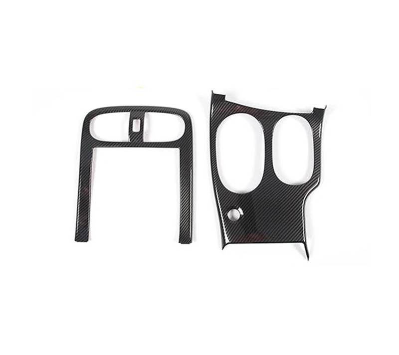 Mittelkonsole Dekor Für Chevrolet Für Corvette C6 05-13 ABS Carbon Fiber Auto Fenster Glas Lift Center Konsole Getriebe Panel Rahmen Getriebe Kopf Abdeckung Interieurleisten(Style 3) von Mtuqvma