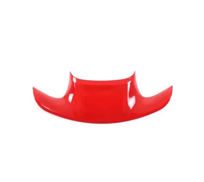 Mittelkonsole Dekor Für Chevrolet Für Corvette C7 Z06 2014-2019 ABS Carbon Fiber Car Styling Auto Lenkrad Index Abdeckung Aufkleber Auto Innen Teile Interieurleisten(Red) von Mtuqvma