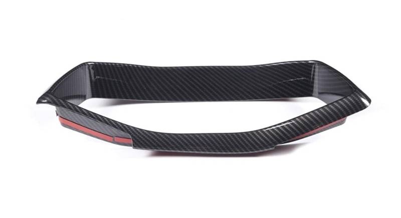 Mittelkonsole Dekor Für Chevrolet Für Corvette C8 Stingray Z51 Z06 2020-2023 ABS Carbon Fiber/Rot Auto Innen Dashboard Rahmen Trim Abdeckung Zubehör Interieurleisten(Carbon Fiber) von Mtuqvma