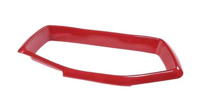 Mittelkonsole Dekor Für Chevrolet Für Corvette C8 Stingray Z51 Z06 2020-2023 ABS Carbon Fiber/Rot Auto Innen Dashboard Rahmen Trim Abdeckung Zubehör Interieurleisten(Red) von Mtuqvma