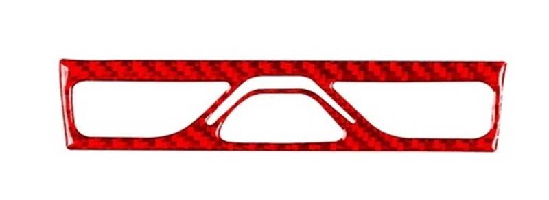 Mittelkonsole Dekor Für Chevrolet Für Impala 2014-2022 Auto ASC Bedientastenfeldabdeckung Kohlefaseraufkleber Zierleiste Innenausstattung Interieurleisten(A Red) von Mtuqvma