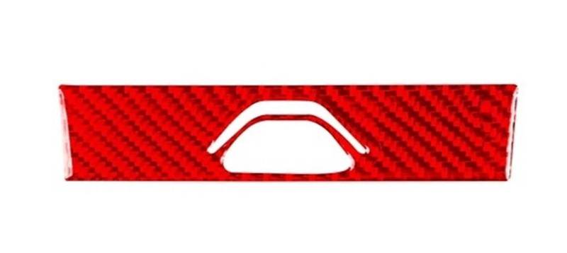 Mittelkonsole Dekor Für Chevrolet Für Impala 2014-2022 Auto ASC Bedientastenfeldabdeckung Kohlefaseraufkleber Zierleiste Innenausstattung Interieurleisten(B Red) von Mtuqvma
