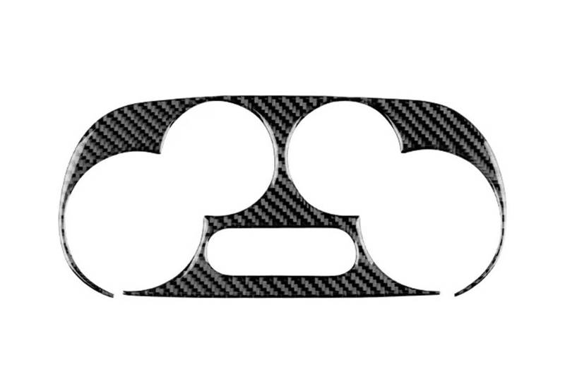 Mittelkonsole Dekor Für FIAT 500 2008 2009 2010 2011 2012 2013 2014 2015 2016 2017 2018 2019 2020 2021 2022 2023 Echt Weichen Carbon Faser Interieurleisten(B) von Mtuqvma