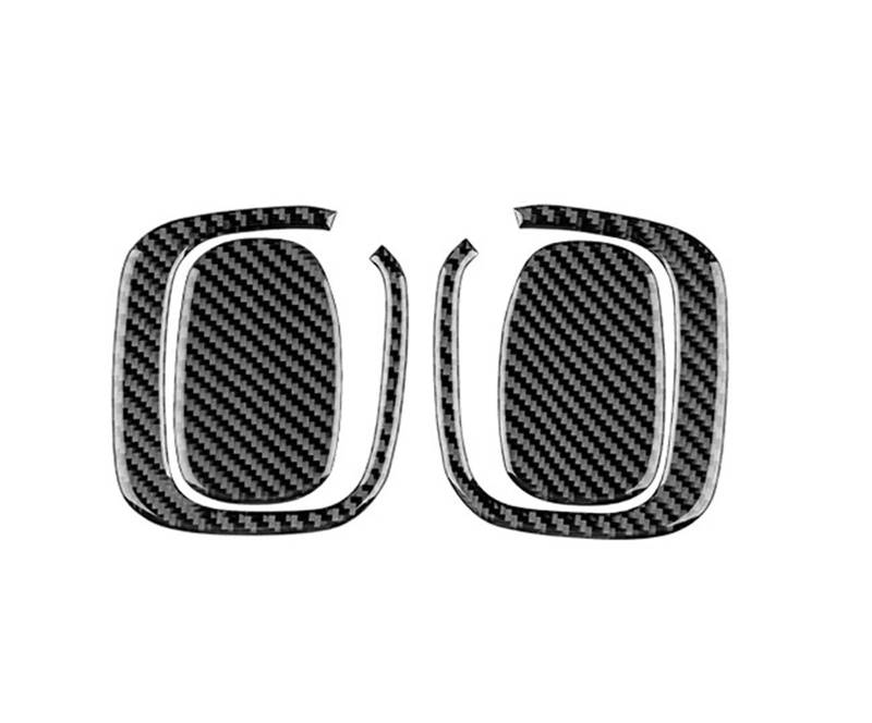 Mittelkonsole Dekor Für FIAT 500 2008-2012 2013 2014 2015 2016 2017 2018 2019 2020 2021 2022 2023 Echter Weicher Carbonfaser-Aufkleber Autositzgriff Innenverkleidung Interieurleisten(Black Carbon) von Mtuqvma