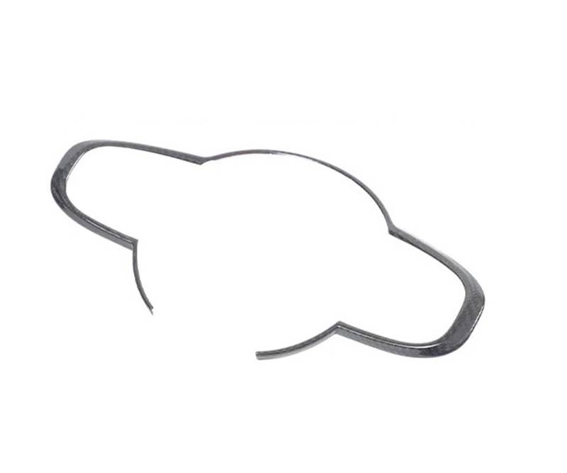 Mittelkonsole Dekor Für FIAT 500 2010-2024 Real Carbon Fiber Car Center Console Schalttafel Lenkrad Dekorativer Rahmenaufkleber Interieurleisten(10) von Mtuqvma