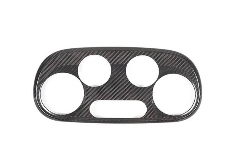 Mittelkonsole Dekor Für FIAT 500 2010-2024 Real Carbon Fiber Car Center Console Schalttafel Lenkrad Dekorativer Rahmenaufkleber Interieurleisten(4) von Mtuqvma