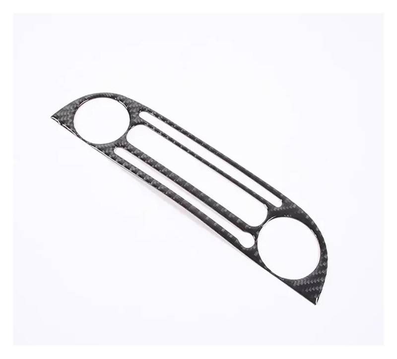 Mittelkonsole Dekor Für FIAT 500 2011-2019 1 PCS Echt Weiche Carbon Fiber Auto Center Console CD Taste Panel Aufkleber Trim Interieurleisten(Style A R H D) von Mtuqvma