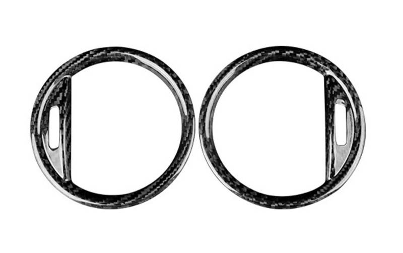 Mittelkonsole Dekor Für FIAT 500 2016 2017 2018 2019 2020 2021 2022 2023 Echt Hard Carbon Fiber Abdeckung Auto Air Vent Aufkleber Interieurleisten von Mtuqvma
