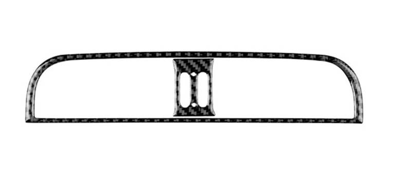 Mittelkonsole Dekor Für FIAT Für Abarth 595 2012 2013 2014 Echt Weichen Carbon Faser Aufkleber Auto Center Konsole Air Outlet Interieurleisten(Schwarz) von Mtuqvma