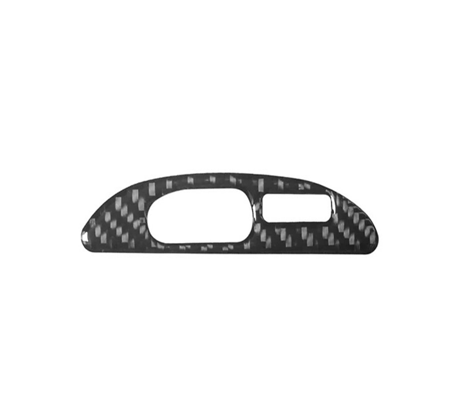 Mittelkonsole Dekor Für Ford Für Mustang Für Cabrio 2001 2002 2003 2004 Auto Carbon Faser Aufkleber Uhr Panel Abdeckung Trim Interieurleisten(Schwarz) von Mtuqvma