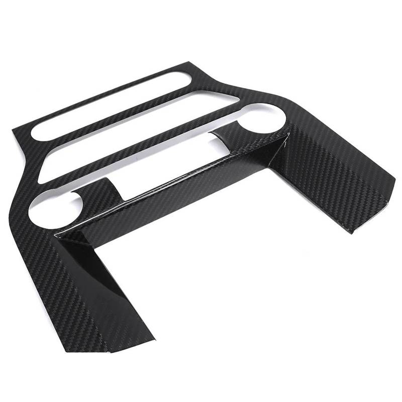 Mittelkonsole Dekor Für Ford Für Mustang GT 2018-2021 Real Carbon Fiber Auto Innen Zentrale GPS Display Rahmen Radio Stereo Panel Abdeckung Trim Interieurleisten von Mtuqvma