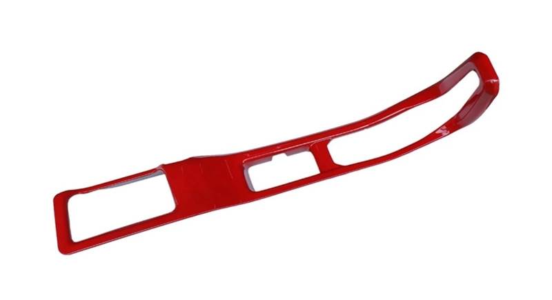Mittelkonsole Dekor Für Jeep Für Wrangler JL 2018-2023 Auto Front Wasserbecherhalter Dekorationsabdeckung 4WD Schalttafel Innenleisten Zubehör Interieurleisten(Red 4WD) von Mtuqvma