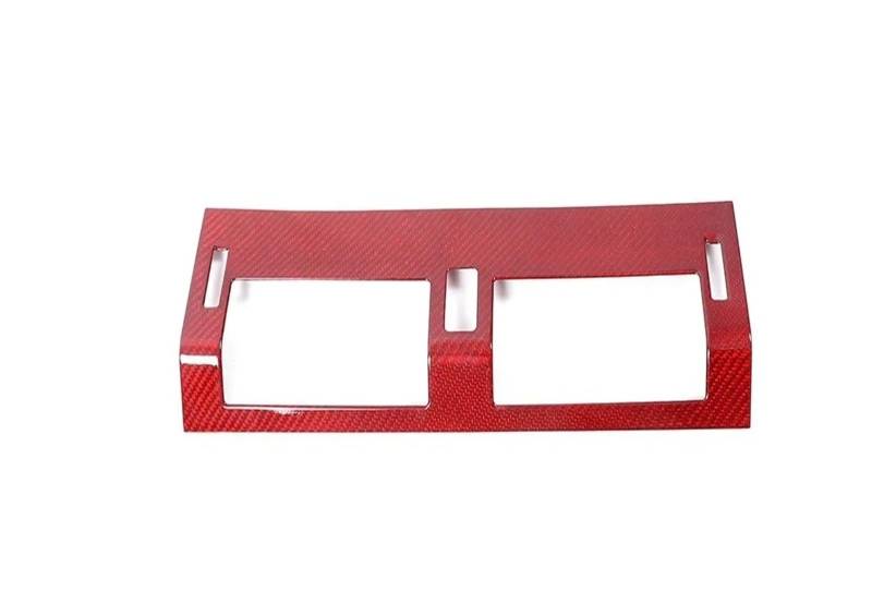 Mittelkonsole Dekor Für Land Für Rover Für Defender 90 110 130 2020-2025 Dry Carbon Fiber Car Center Dashboard Klimaanlage Outlet Vent Rahmen Trim Cover Interieurleisten(Red) von Mtuqvma