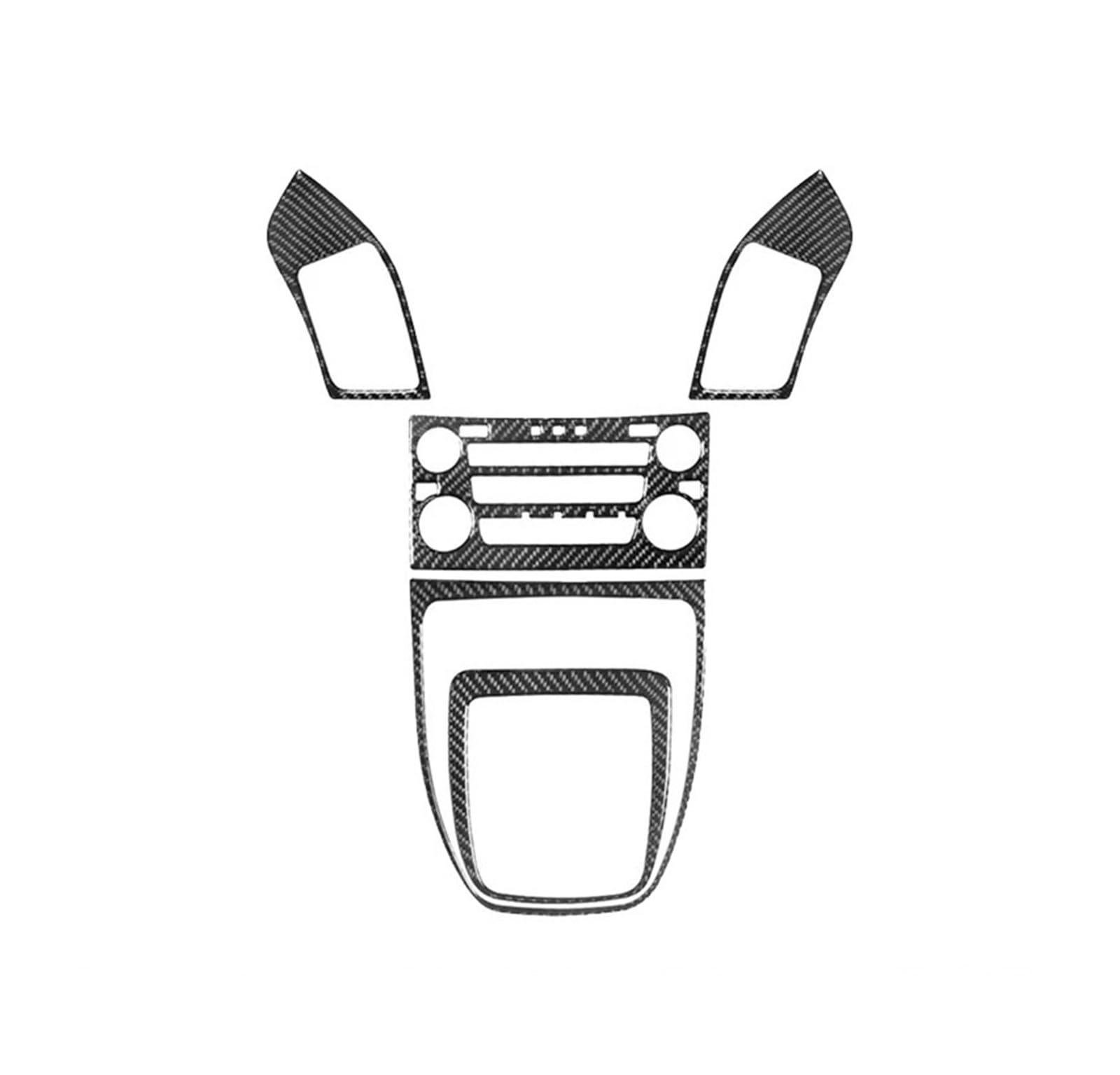 Mittelkonsole Dekor Für Lexus RX300 1998 1999 2000 2001 2002 2003 Auto Carbon Fiber Radio Mit Navigation System Aufkleber Interieurleisten(Black Set B2) von Mtuqvma