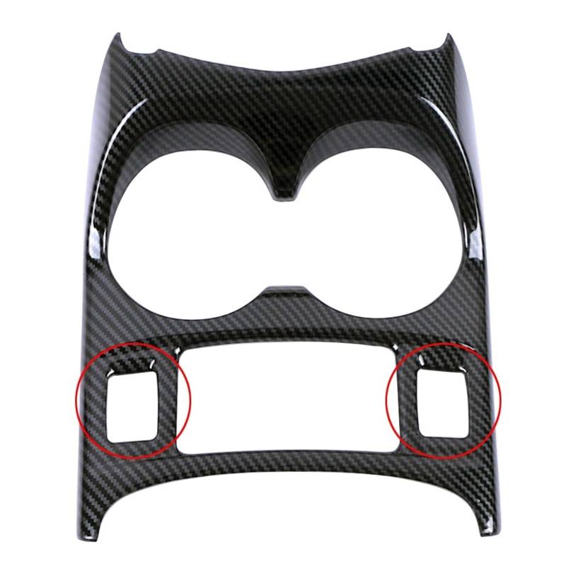 Mittelkonsole Dekor Für Nissan Für Qashqai J11 2014-2020 Auto Mittelkonsole Schaltkasten Panel Wasserbecherhalter Rahmenabdeckung Verkleidungsaufkleber Anti-Kratzer Interieurleisten(B Carbon Fiber Col von Mtuqvma