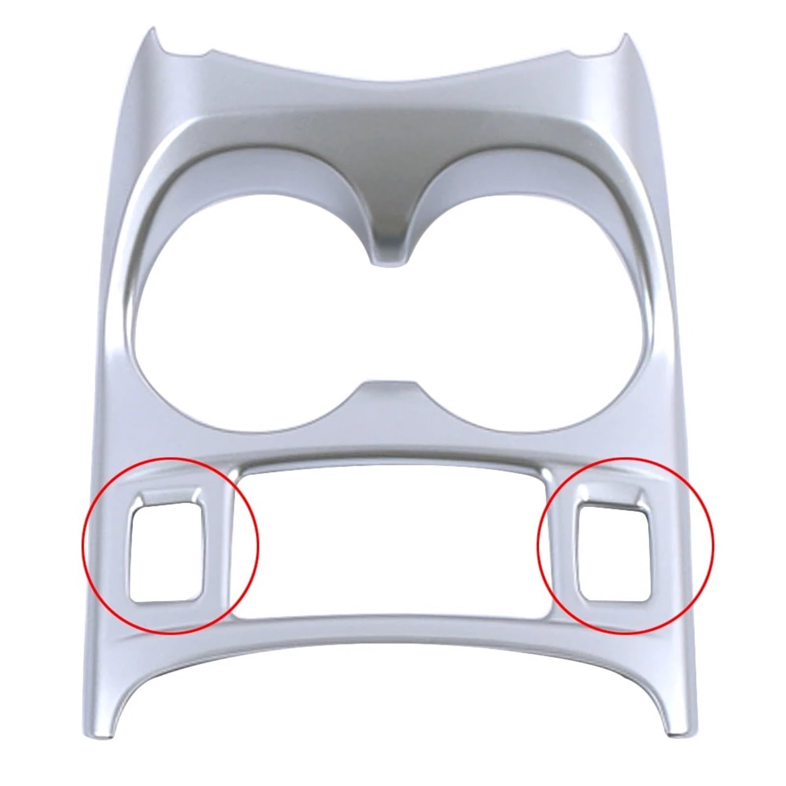Mittelkonsole Dekor Für Nissan Für Qashqai J11 2014-2020 Auto Mittelkonsole Schaltkasten Panel Wasserbecherhalter Rahmenabdeckung Verkleidungsaufkleber Anti-Kratzer Interieurleisten(B Matte Silver) von Mtuqvma