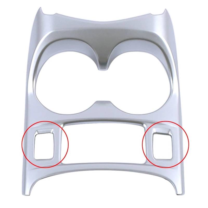 Mittelkonsole Dekor Für Nissan Für Qashqai J11 2014-2020 Auto Mittelkonsole Schaltkasten Panel Wasserbecherhalter Rahmenabdeckung Verkleidungsaufkleber Anti-Kratzer Interieurleisten(B Matte Silver) von Mtuqvma