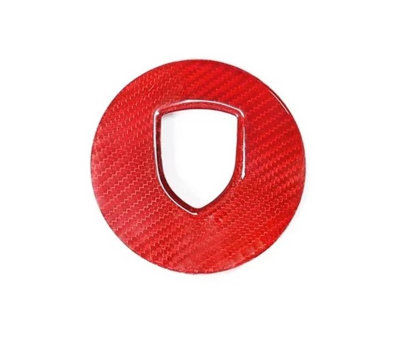 Mittelkonsole Dekor Für Palamela 2017 2018 2019 2020 Auto Lenkrad Modellierung Dekoration Real Carbon Fiber Panel Abdeckung Interieurleisten(Carbon Fiber Red) von Mtuqvma