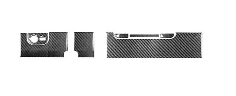 Mittelkonsole Dekor Für TT Für MK1 Für 8N 2001-2006 Kohlefaser Copilot Handschuhfach Panel Zierleiste Autoinnenausstattung Dekorative Aufkleber Interieurleisten(4 Black) von Mtuqvma